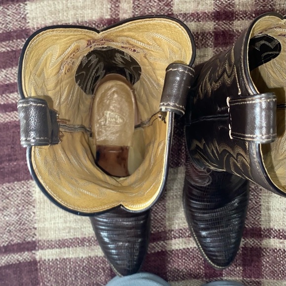 Vintage Justin Iguana leather Cowboy boots - Picture 8 of 16